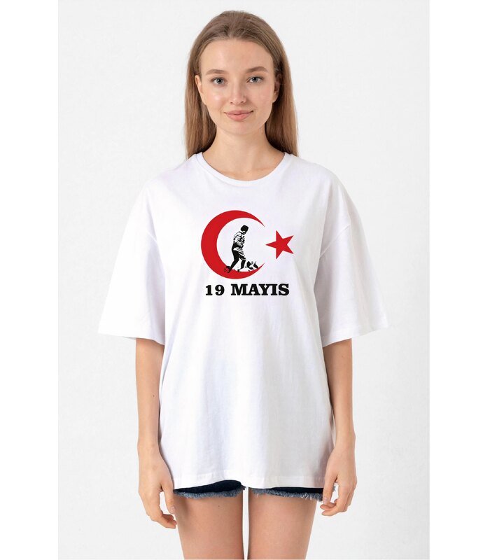 19-mayis-20-1-baskili-t-shirt-beyaz-83665462-sw2400sh3600-def42f35de-700x800-1 19 Mayıs Atatürk Gençlik Spor Bayramı Baskılı Bisiklet Yaka T-shirt - Beyaz - Görsel 1