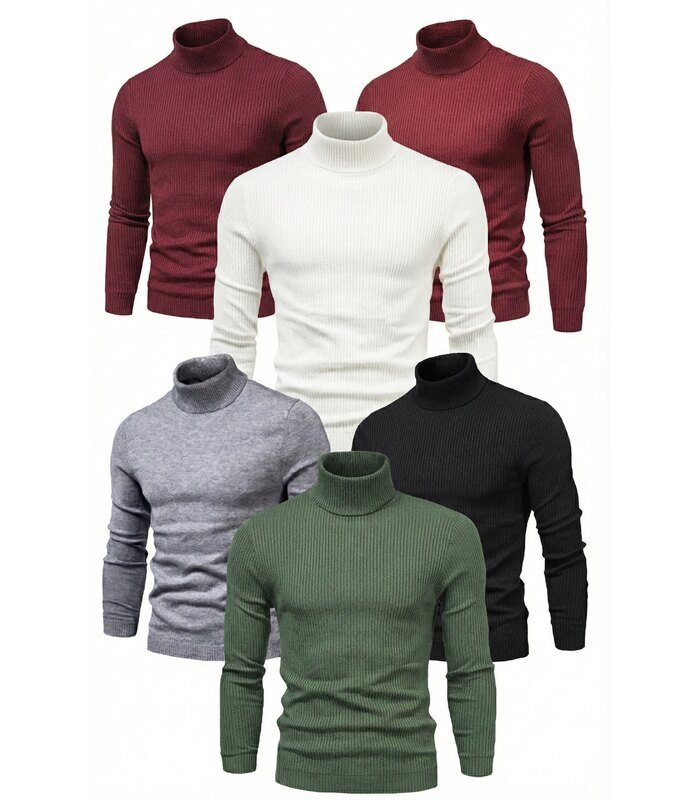 6-li-siyah-beyaz-bordo-gri-haki-unisex-kaskorse-bogazli-full-likrali-fitilli-body-kazak-20045165-1322fe1670-700x800-1 ERKEK 6'lı Siyah, Beyaz, Bordo, Gri, Haki Kaşkorse Boğazlı Full Likralı Fitilli Body Kazak - Görsel 1