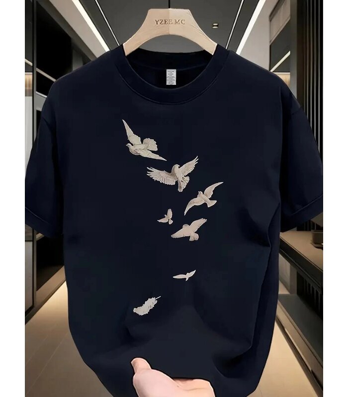 baskili-oversize-bisiklet-yaka-t-shirt-beyaz-22284956-sw800sh1067-d8e2079d72-700x800-1 Erkek Özgür Kuşlar Baskılı Tişört Yazlık Bisiklet Yaka Kısa Kol T-Shirt - Beyaz - Görsel 1