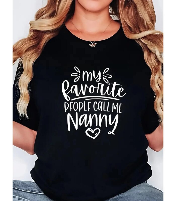 Kadın Kısa Kol Yazlık Tişört Bisiklet Yaka Baskılı Oversize T-Shirt - Siyah