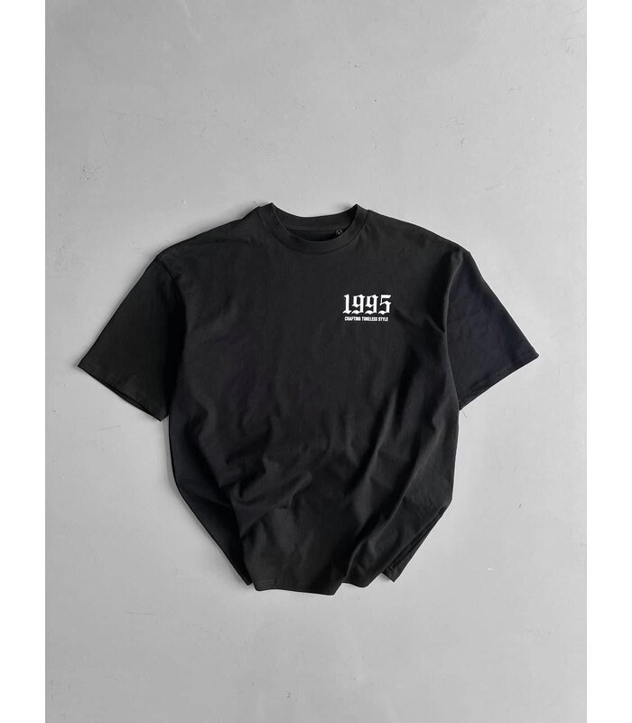 Erkek Baskılı T-Shirt Kısa Kol Bisiklet Yaka Regular Fit Yazlık Tişört - Siyah