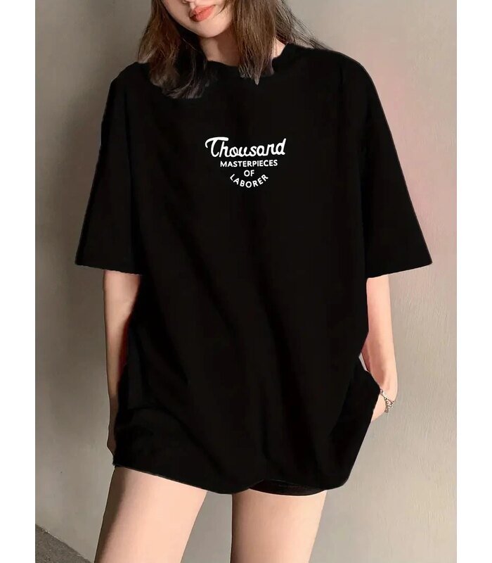 baskili-oversize-bisiklet-yaka-t-shirt-siyah-81981669-sw800sh1066-71bb5d2f65-700x800-1 Kadın Baskılı Tişört Bisiklet yaka yazlık Kısa Kol oversize t-shirt - Siyah - Görsel 1