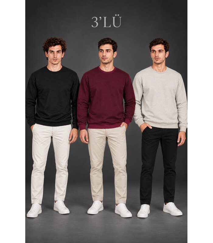 erkek-3lu-bisiklet-yaka-ici-sardonlu-2-iplik-duz-uzun-kollu-regular-fit-sweatshirt-siyah-bordo-gri-57211678-sw1024sh1536-99bf3e082a-700x800-1 Erkek 3'Lü Bisiklet Yaka İçi Şardonlu 2 İplik Düz Uzun Kollu Regular Fit Sweatshirt - Siyah - Bordo - Gri - Görsel 1
