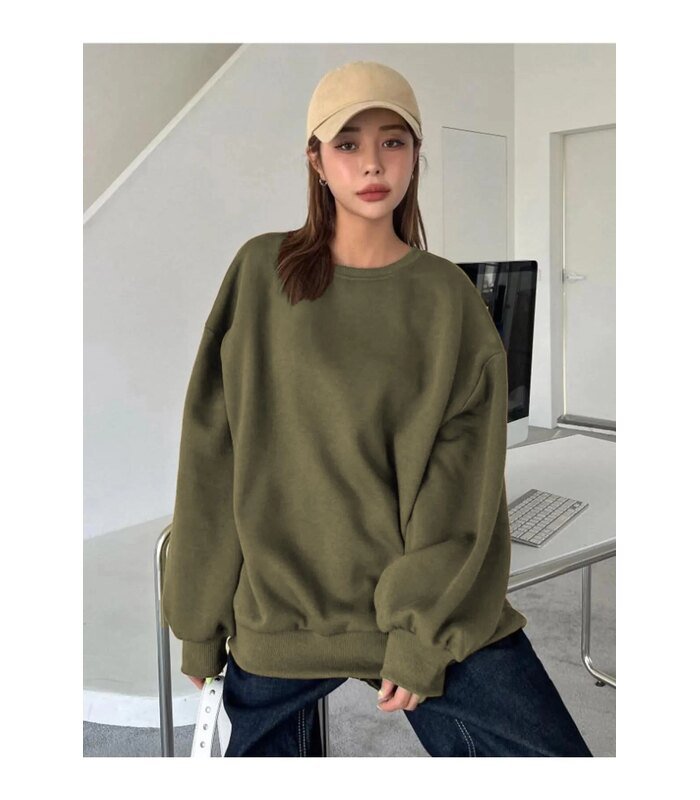kadin-duz-bisiklet-yaka-sweat-yesil-163318039-sw1200sh1800-fc97ee551f-700x800-1 Kadın Düz Bisiklet Yaka 3 iplik Sweatshirt - Yeşil - Görsel 1