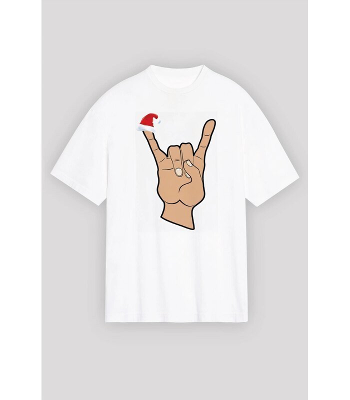 noel-baslikli-serce-parmakt-shirt-beyaz-4869941-sw2400sh3600-2a69eb10d9-700x800-1 Yılbaşı Noel Başlıklı Serçe Parmak Baskılı Oversize Bisiklet Yaka T-shirt - Beyaz - Görsel 1