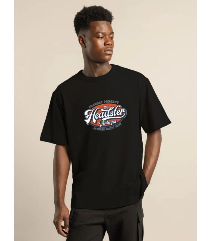 Erkek Baskılı T-Shirt Kısa Kol Bisiklet Yaka Regular Fit Rahat Kalıp Günlük Tişört - Siyah