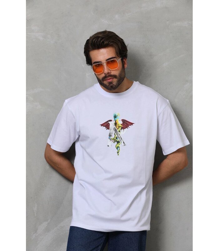 unisex-bisiklet-yaka-baskili-oversize-t-shirt-beyaz-41235745-sw853sh1280-e61e3b963b-700x800-1 Erkek Baskılı T-Shirt Kısa Kol Bisiklet Yaka Regular Fit Rahat Kalıp Tişört - Beyaz - Görsel 1
