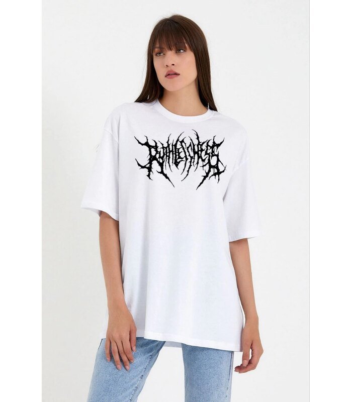 unisex-bisiklet-yaka-baskili-oversize-t-shirt-beyaz-55388750-sw853sh1280-4a15f0ba64-700x800-1 Kadın Baskılı T-Shirt Kısa Kol Bisiklet Yaka Oversize Rahat Kalıp Günlük Tişört - Beyaz - Görsel 1