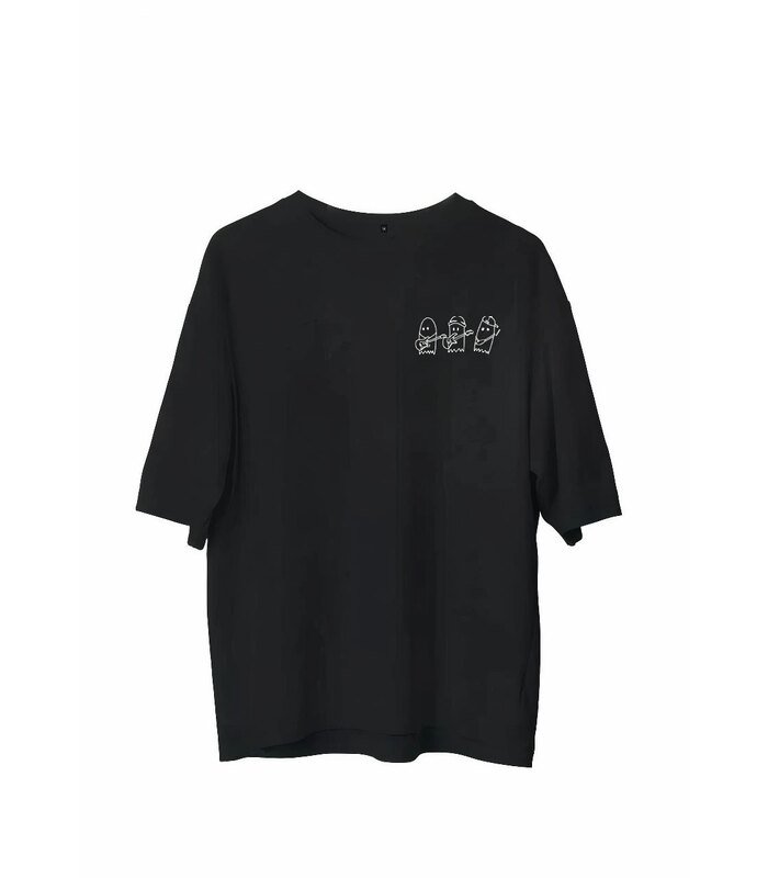 Erkek Baskılı T-Shirt Kısa Kol Bisiklet Yaka Regular Fit Rahat Kalıp Günlük Tişört - Siyah