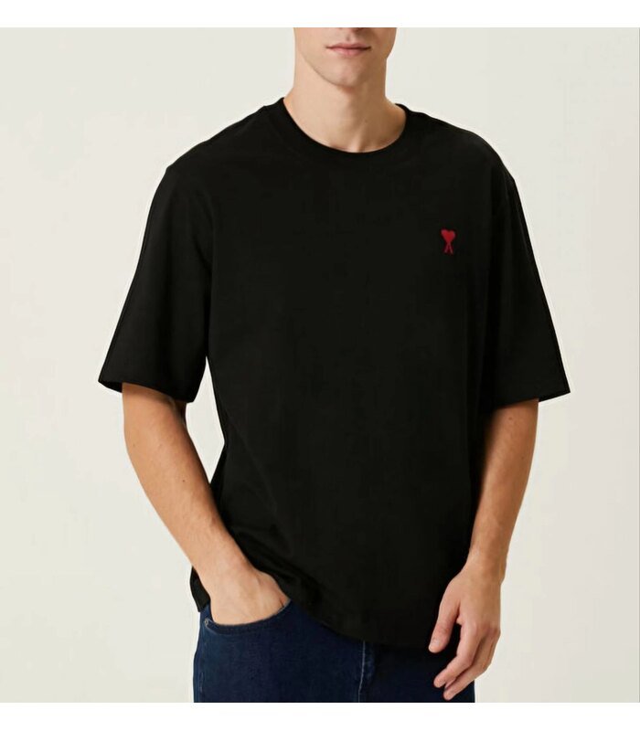 unisex-bisiklet-yaka-baskili-oversize-t-shirt-siyah-56695035-sw1213sh1280-fcd44d0fde-700x800-1 Erkek Kısa Kol Tişört Bisiklet Yaka KALP Baskılı Oversize T-Shirt - Siyah - Görsel 1