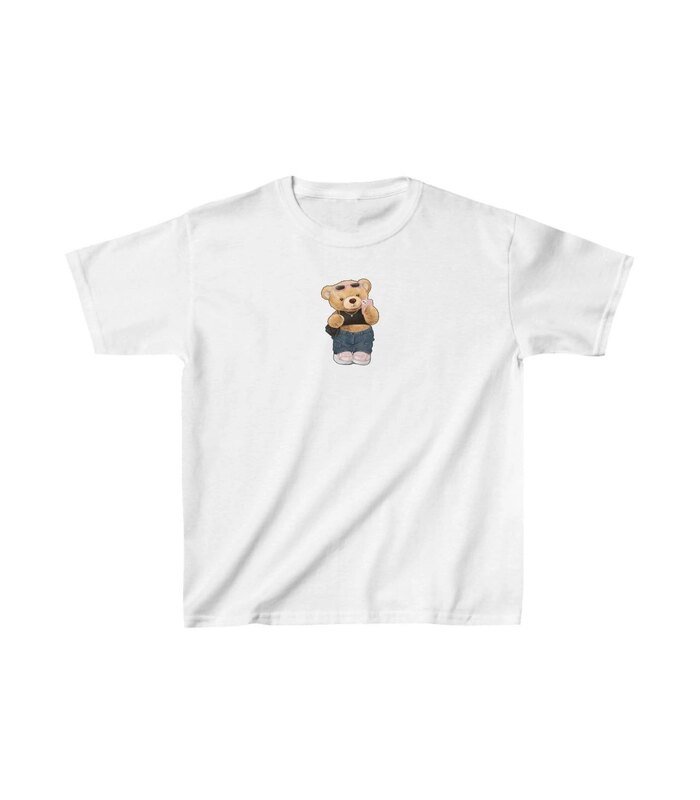 Unisex Çocuk Baskılı T-Shirt - Beyaz