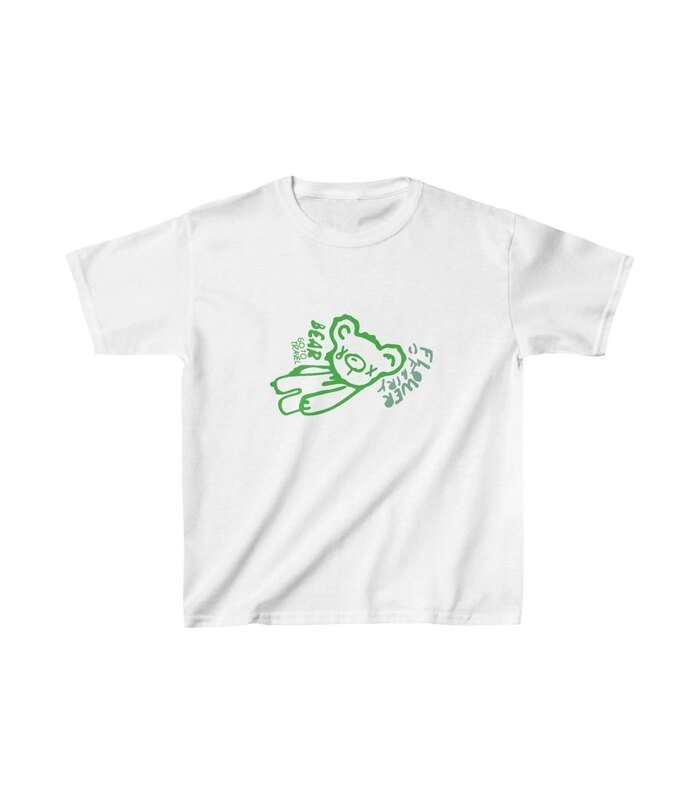 Unisex Çocuk Baskılı T-Shirt - Beyaz