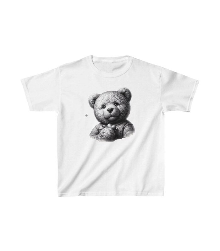 Unisex Çocuk Baskılı T-Shirt - Beyaz